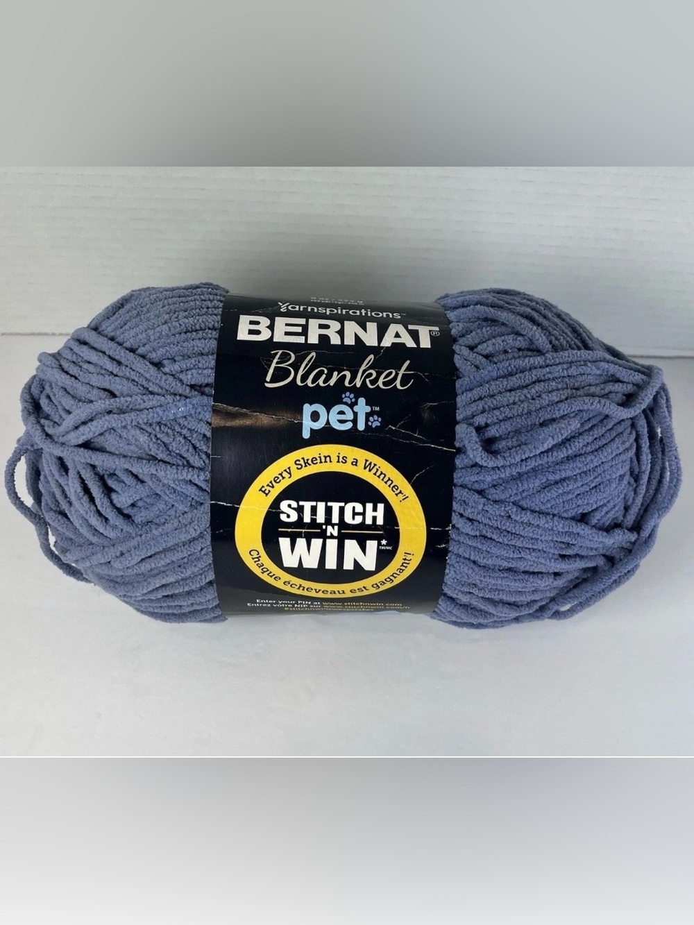 Yarnspirations Bernat Blanket Pet Yarn Denim 8 oz/225 gram 100% Polyester Bulky